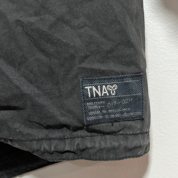 TNA Military Issue Parka Jacket - Black - Size Small - Wool Lined Winter Coat - Picture 9 of 13
